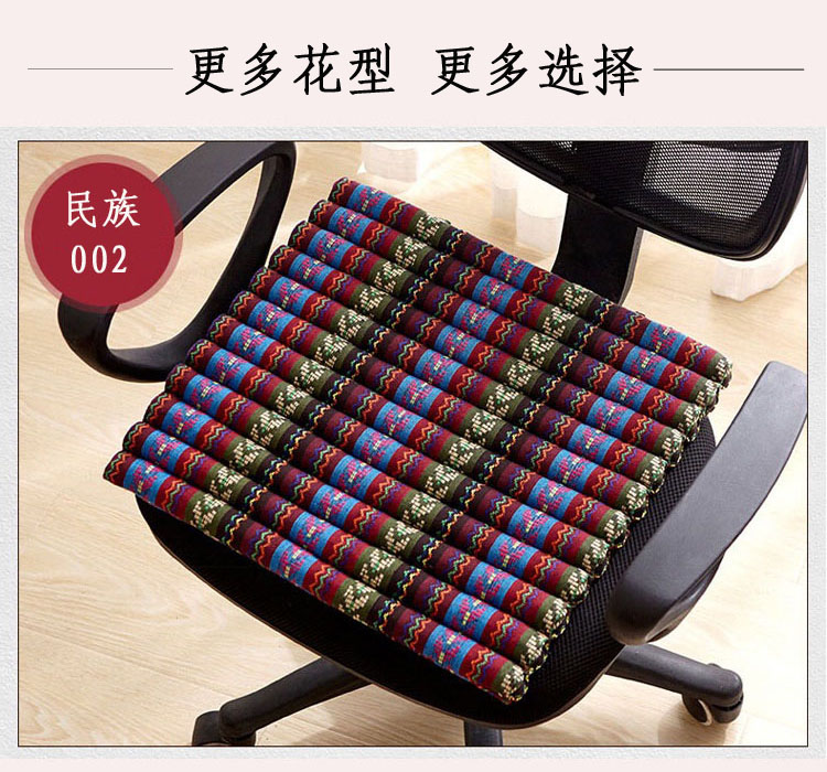 Cũ vải thô đệm sườn pad một pad sử dụng kép lưới đỏ ghế đệm ăn ghế đệm ghế đệm có thể gập dây đeo - Ghế đệm / đệm Sofa giá đệm ghế sofa gỗ