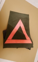 Brand new French army inventory F1 wearable reflective vest signal indicating riding equipment Velcro triangle