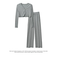 Весенний короткий трикотажный комплект, тренд сезона, коллекция 2021, высокая талия