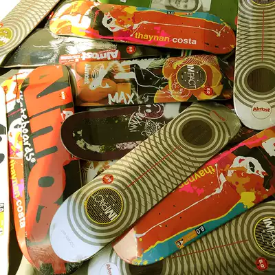 almost skateboard 8 0impact carbon fiber plus Maple high rebound double-wheel skateboard enjoy panda