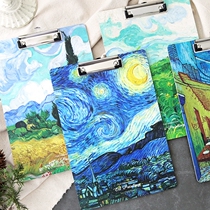 A4 oil painting wooden board clip writing pad file splint test paper clip paper clip sketchboard