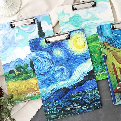 A4 oil painting wooden board clip writing pad file splint test paper clip paper clip sketchboard