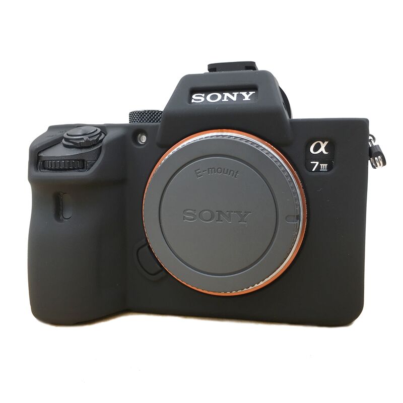 Sony A73 A7RM3 A7R3 III A73 A7M3 A7III vi camera silicone tay bao da bảo vệ - Phụ kiện máy ảnh kỹ thuật số túi máy ảnh da
