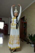 Xinjiang Dance Performance Costume Womens Costume Adult Professional Vibe Folk Stage Show Out of Giant Swing Skirts