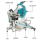 Диагональная пила Makita LS1019L для резки раздвижных композитных материалов мощная многофункциональная настольная пила LS1219L mini 3