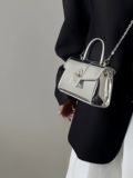 Модная небольшая дизайнерская серебряная сумка на одно плечо, изысканный стиль