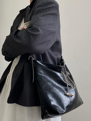 Вместительная и большая сумка через плечо, цепь, сумка на одно плечо, премиум класс