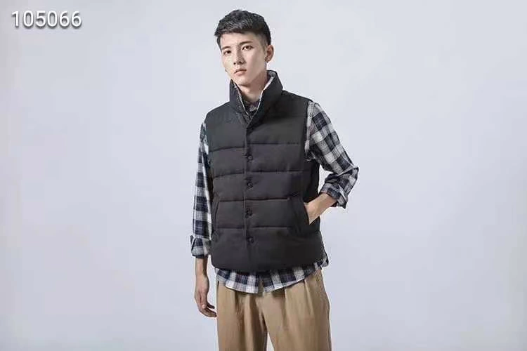 18ss mẫu đôi mùa đông kho báu cotton nam vest nữ ấm áp áo bông cotton quần áo thể thao