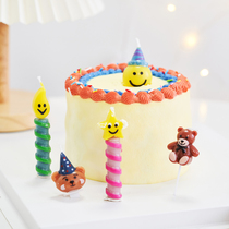 ins wind raw day cake candles graduation season anniversary party baking decoration accessories