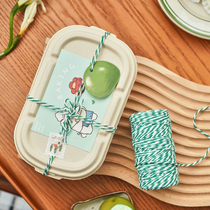 Gift Box Packaging Cotton Rope Baking Handmade Macarolon Green Bean Cake Wrap Zongzi Line Gift Diy Decorative Silk Ribbon
