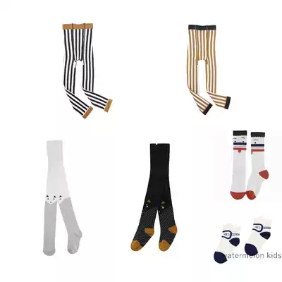 Clearance watermelon home spot Emile et ida autumn and winter striped cat mid-tube socks socks