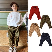 Spot watermelon home Japan GROOVY COLORS 22AW autumn and winter childrens elastic waist casual long pants