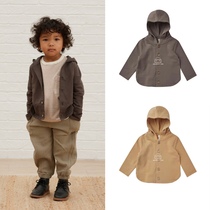 Spot watermelon home Quincy mae 22AW autumn and winter childrens organic cotton hooded casual jacket