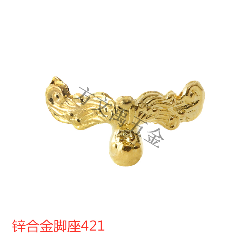 Zinc Alloy Foot Seat 421 Gold Flowing Water Foot Seat Craft Gift Pendulum Accessories Foot Base Wood Case Base Craft Gift Pendulum Accessories Cushion Footed