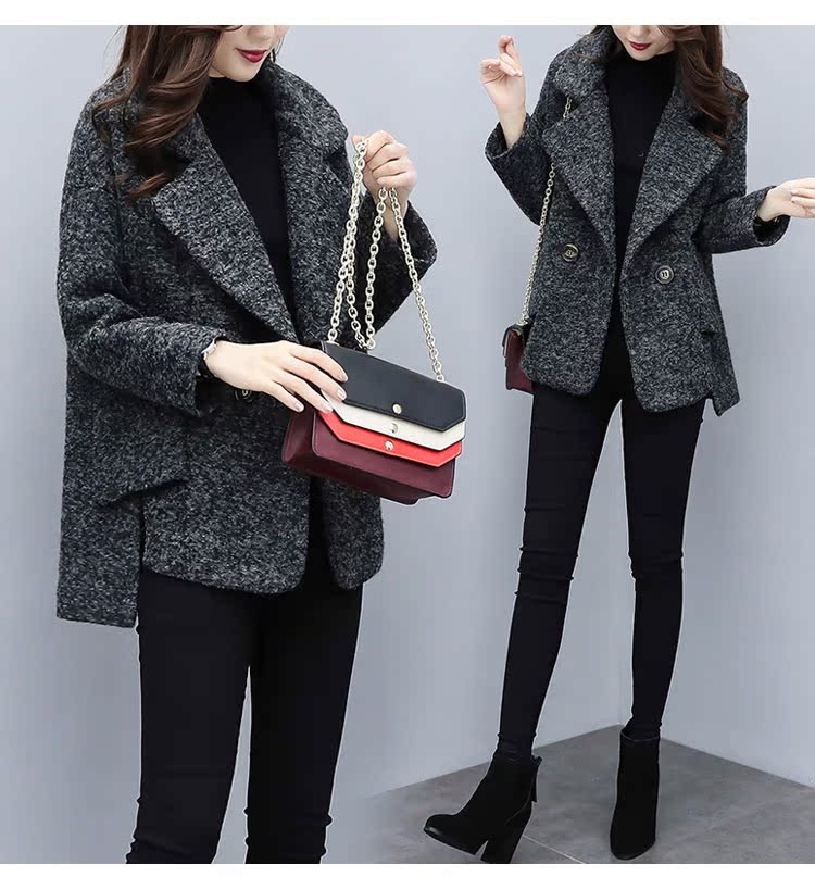 Mùa thu đông 2018 phiên bản Hàn Quốc mới của những chiếc áo khoác len nữ mỏng phổ biến rộng rãi mẫu áo khoác đẹp