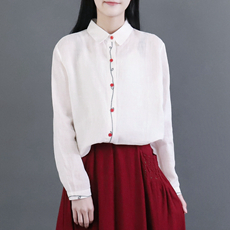 Qing triều đại retro phong cách Trung Quốc văn học fan cotton sling sling nữ mùa hè không tay cổ áo cổ áo nút áo linen vest áo kiểu nữ đẹp tuổi 35