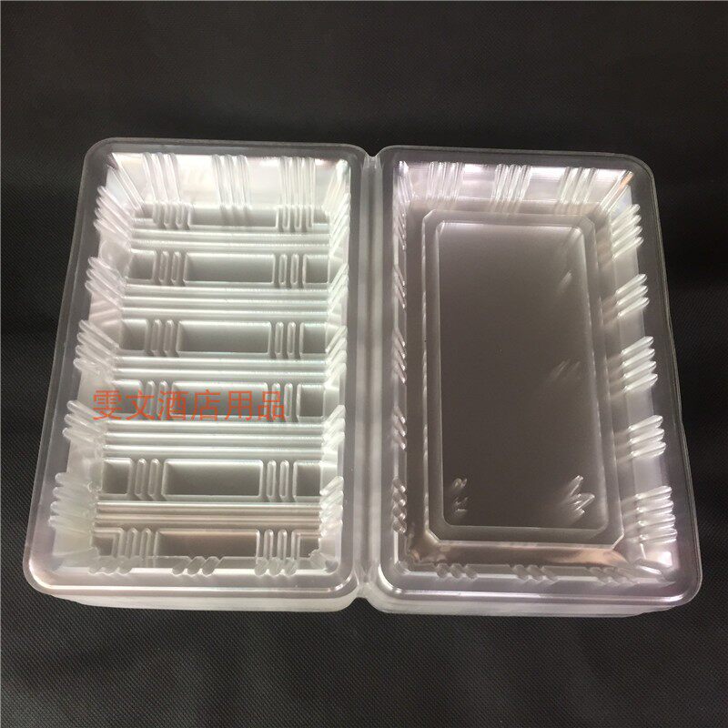Special-light disposable sushi case mutton roll case transparent box 1600 parts free of mail