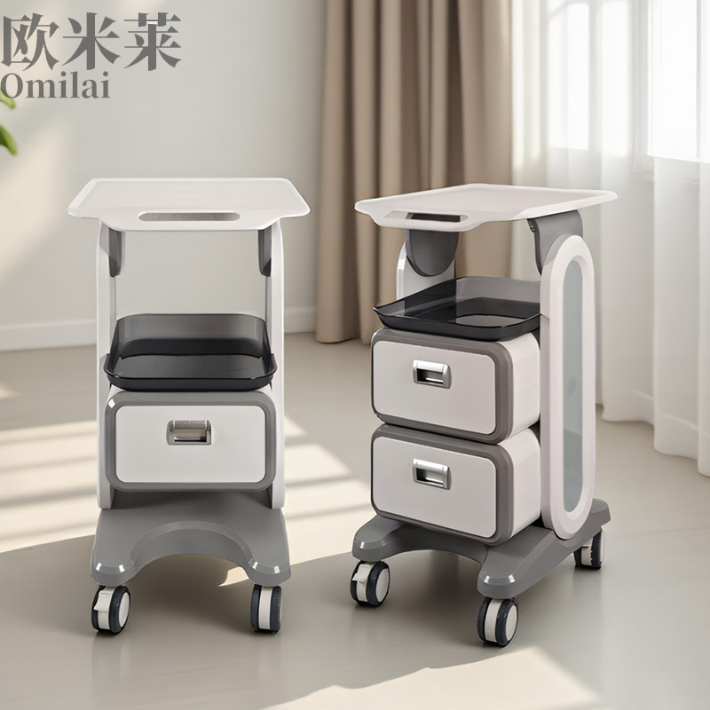Dental Oral Scanning Cart, Mobile Cart for Dental Clinics, Ultrasonic Scalpel Cart, Beauty Equipment Stand, Multifunctional Storage Base