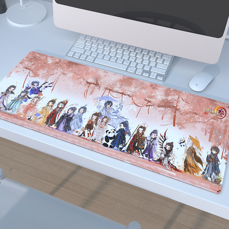 With Junzhi) Jianwang 3 authorized genuine surrounding Jiansan Tongren) go to Chang'an cute table mat big mouse pad