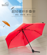 Ultra Light Carbon Fiber Folding Umbrella Euroschirm German Osym Storm Three-fold Sunscreen Umbrella for Men and Women