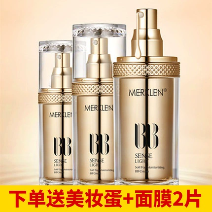 Kem che khuyết điểm dạng sương mù nhẹ MERKLEN giúp dưỡng ẩm cho lỗ chân lông vô hình làm sáng màu da - Kem BB