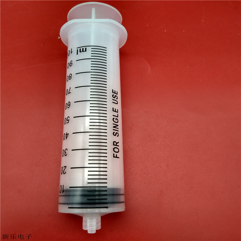 100ML hand-push syringe mouth with hose plastic syringe industrial added ink pump oil whipped glue 100CC