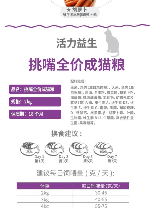 Chế phẩm sinh học cơ sở tuyệt vời Thức ăn cho mèo trưởng thành đầy đủ giá thành thức ăn chủ yếu cho mèo cộng với hạt ngũ cốc tự nhiên Philippines 2kg thức ăn cho mèo mẹ mới đẻ
