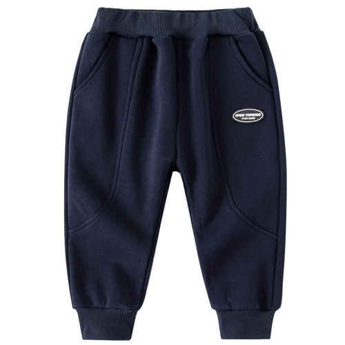 Осенние детские бархатные удерживающие тепло штаны для мальчиков