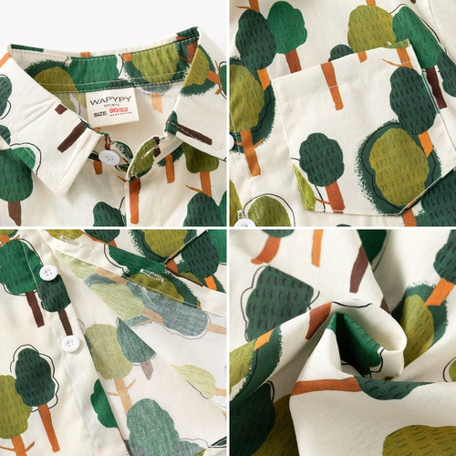 Летняя рубашка для мальчиков, детская летняя одежда, детская одежда