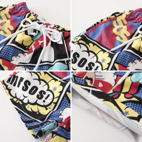 Детские пляжные штаны для мальчиков, шорты для отдыха, быстросохнущая летняя детская тонкая летняя одежда, свободный крой