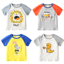 Children t-shirt short sleeve 2022 new boy Han version Chauded boy clothing pure cotton baby blouse boy summer clothing