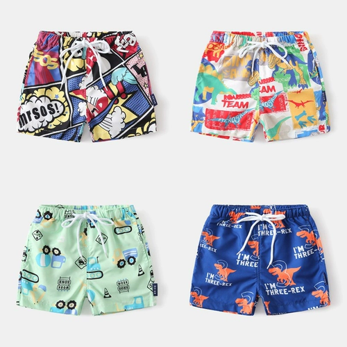 Детские пляжные штаны для мальчиков, шорты для отдыха, быстросохнущая летняя детская тонкая летняя одежда, свободный крой