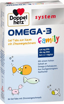 Germany Doppelherz Double Heart Childrens Deep Sea Fish Oil DHA OMEGA3 60 capsules