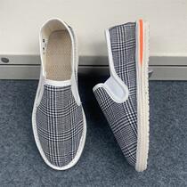 Taizhou Xishan handmade layered bottom old Beijing cloth shoes all-match casual shoes mens spirit guy breathable lazy shoes men