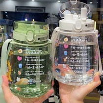 Big belly cup double drink mouth 0 large capacity high temperature resistant summer with tea glass mens 316 food grade with tea leak