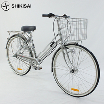 Shikisai export Japanese bicycle brand new internal speed retro bicycle ordinary men female light commuter car