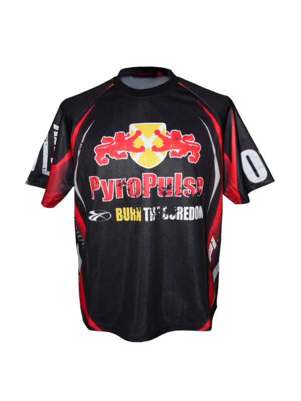 Pyropulse 【Liaoyuan】F1 Black Bull Racing Rhinestone High-Precision Imported Digital Print Short Sleeve