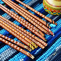 Erandil Mexican exotic pointed chopsticks Tenochka solid wood nail chopsticks home natural chopsticks