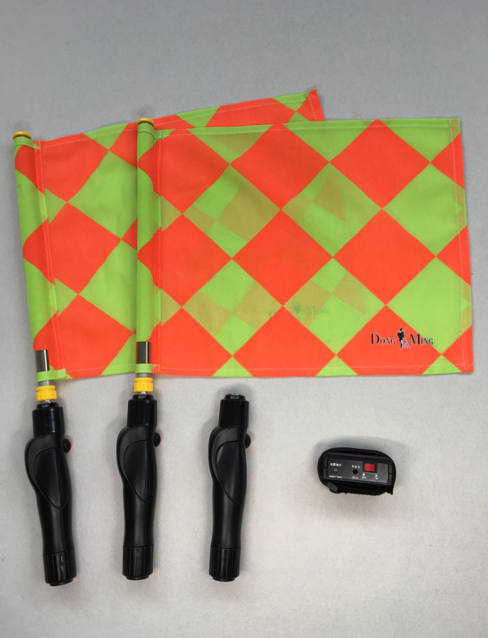 Dongming card football referee electronic hand flag signal flag referee patrol border flag BP flag