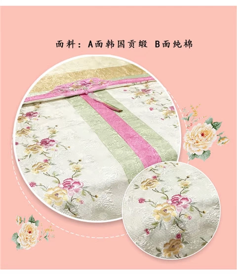 Hàn Quốc Folk hôn lễ với giường cao cấp sang trọng bao gồm bốn mùa Looper rửa chăn trải giường điều hòa không khí là chăn - Trải giường bộ ga giường cute