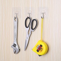 Nail-free seamless hook sticky hook Stainless steel hook dip hook multi-purpose transparent hook top hanging shovel spoon basin clothes