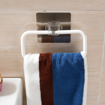 Shuangqing no trace sticking suction cup Wall towel rack ring hand towel bathroom European towel cloth rack nail free
