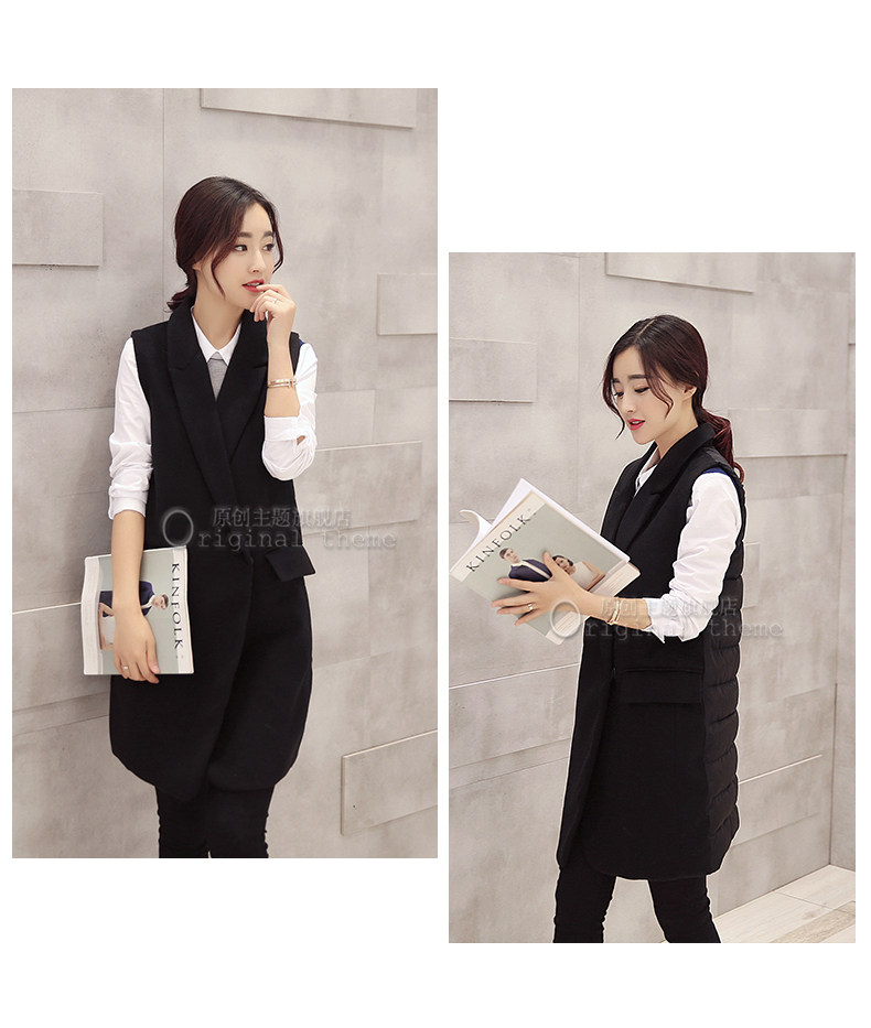 女式<em>马甲</em>背心-原创主题<em>2015</em>冬季新款<em>韩版修身</em>