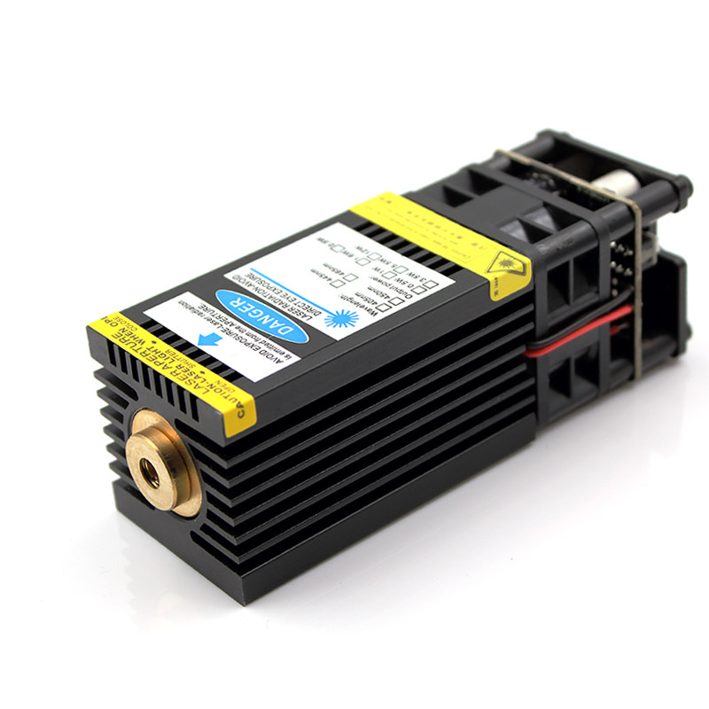 OXLlasers 450nm 7000mW 7W大功率定焦蓝光激光模组15W DIY激光雕刻机头CNC激光切割用激光器带PWM