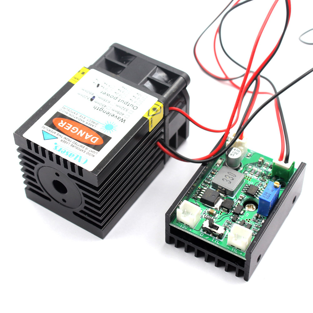 oxlasers 500mW 520nm绿光激光器定焦大功率激光模组驱鸟激光支持TTL和PWM激光高速警示灯