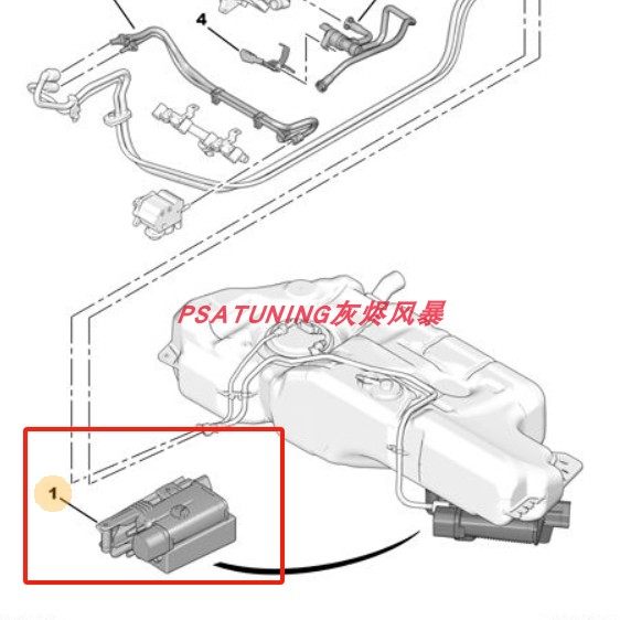【Франция】 308CC 308SW RCZ 3008 DS4 C4B7 Угольный фильтр для резервуара Угольный фильтр Изображение 1