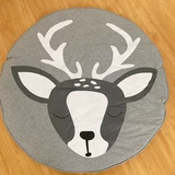 Ковер, нескользящие хлопковые детские качели для ползания, детский круглый игровой коврик, подвесная корзина