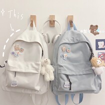 Junior high school girls schoolbag 2021 new high school ins Super fire high value backpack foreign air cold fairy shoulders lazy shoulders