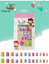 Childrens nail patch Princess sparkling cute girl child nail sticker safe nail product tide