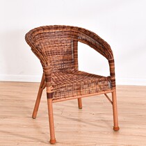 Rattan chair four-piece small coffee table balcony table and chair set Heng chair Leisure back chair outdoor table and chair outdoor courtyard